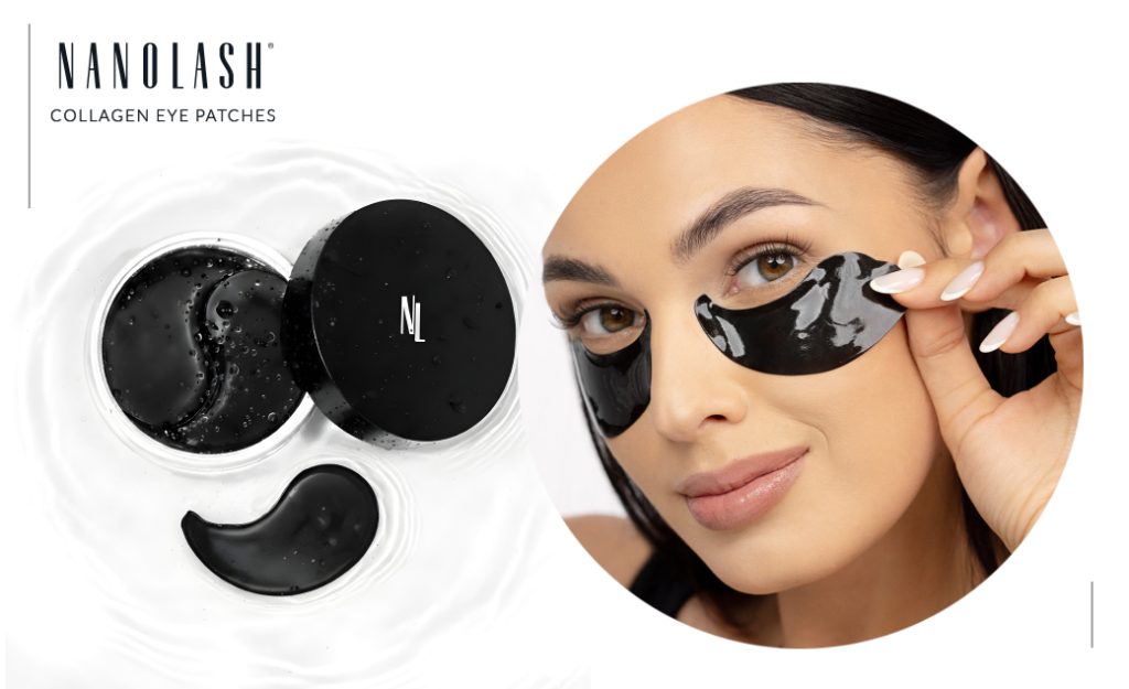hydrogel øyepads med kollagen nanolash